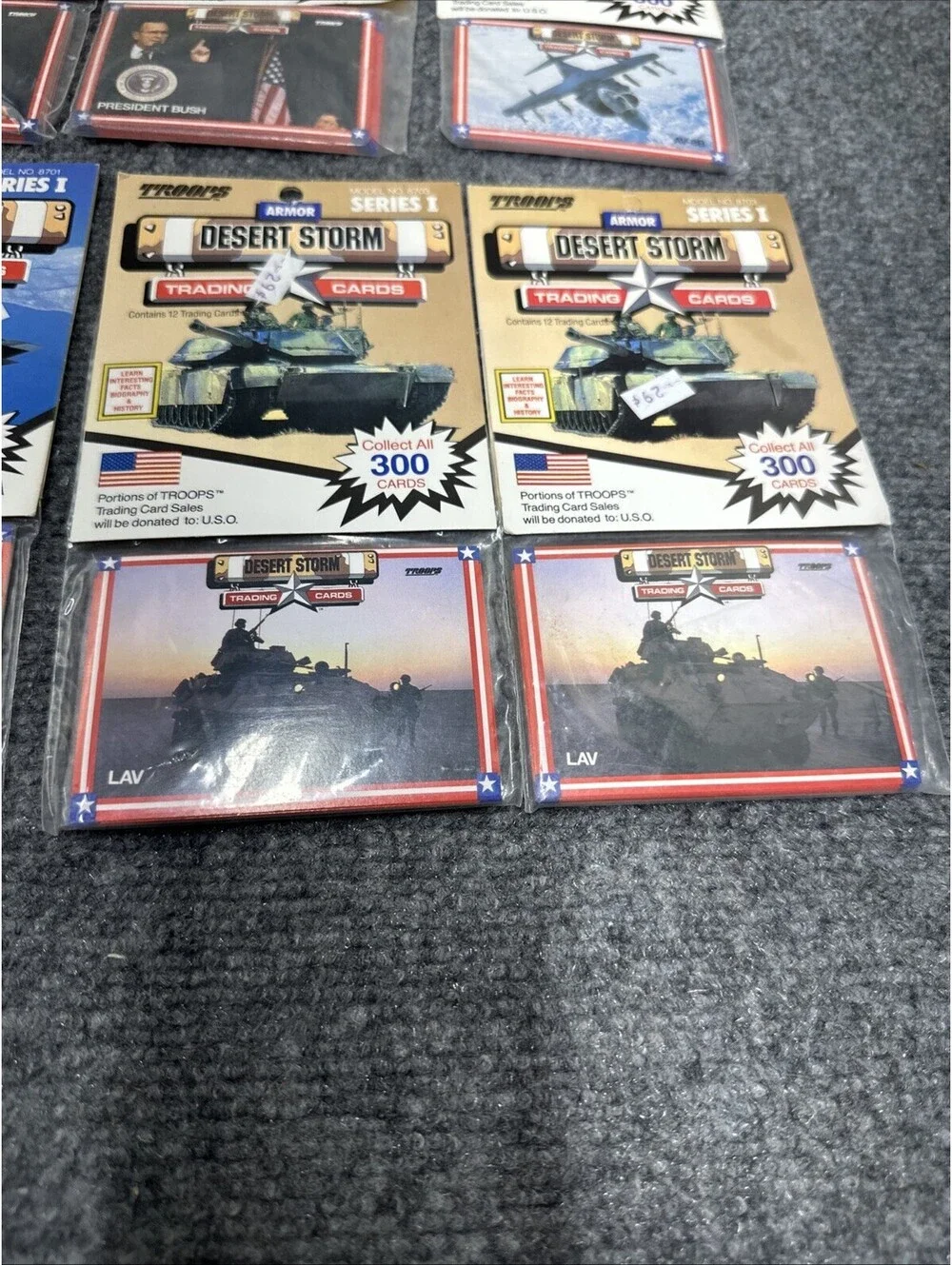 1991 Spectra Star Troops Desert Storm Trading Cards Rack PackS Series 1 10 Pks